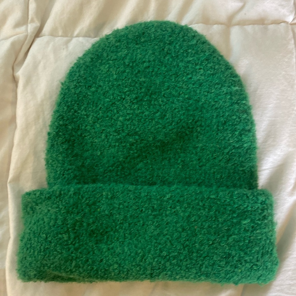 Green teddy beanie ! Never used!